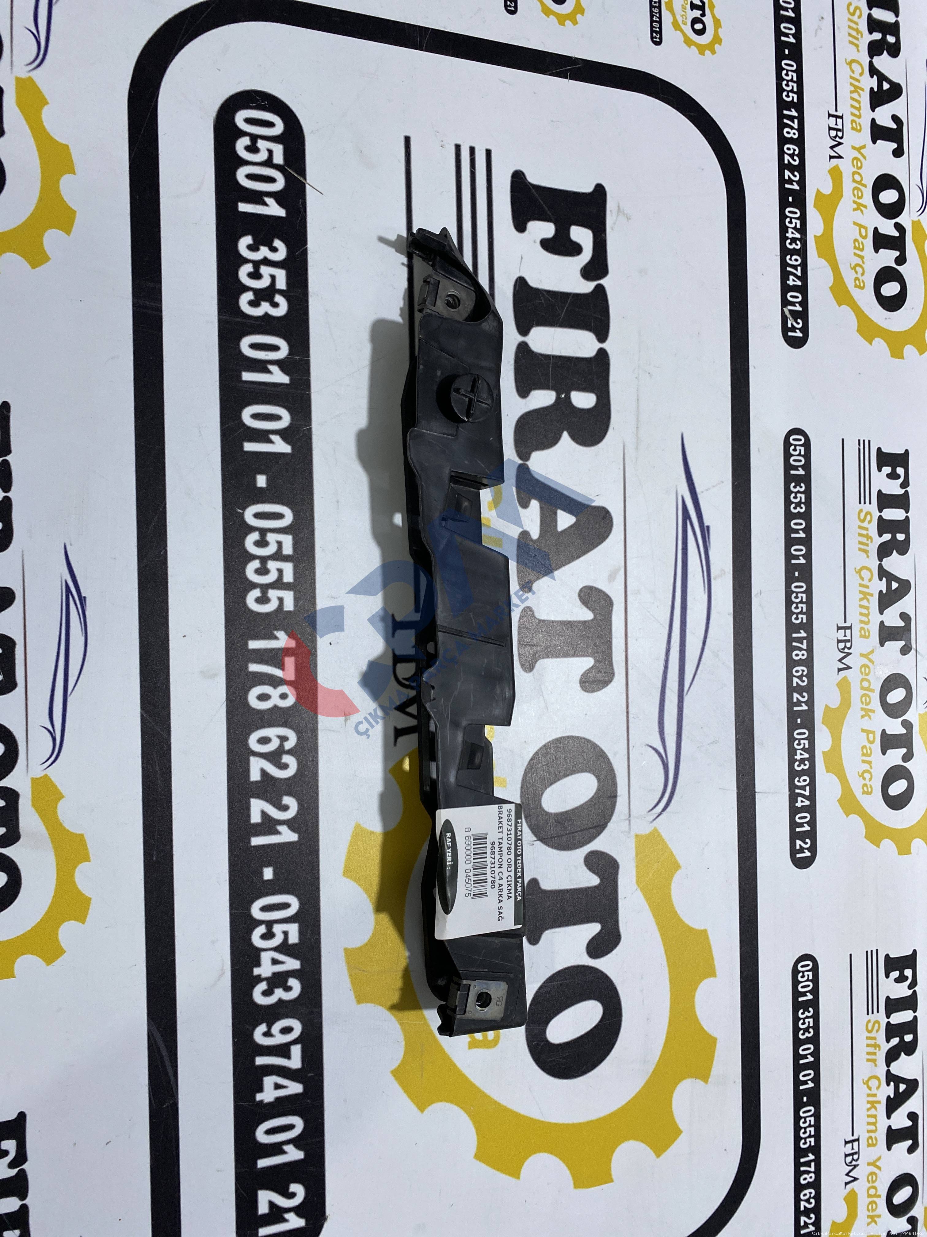 Citroen C4 Sağ Arka Tampon Braketi 9687310780