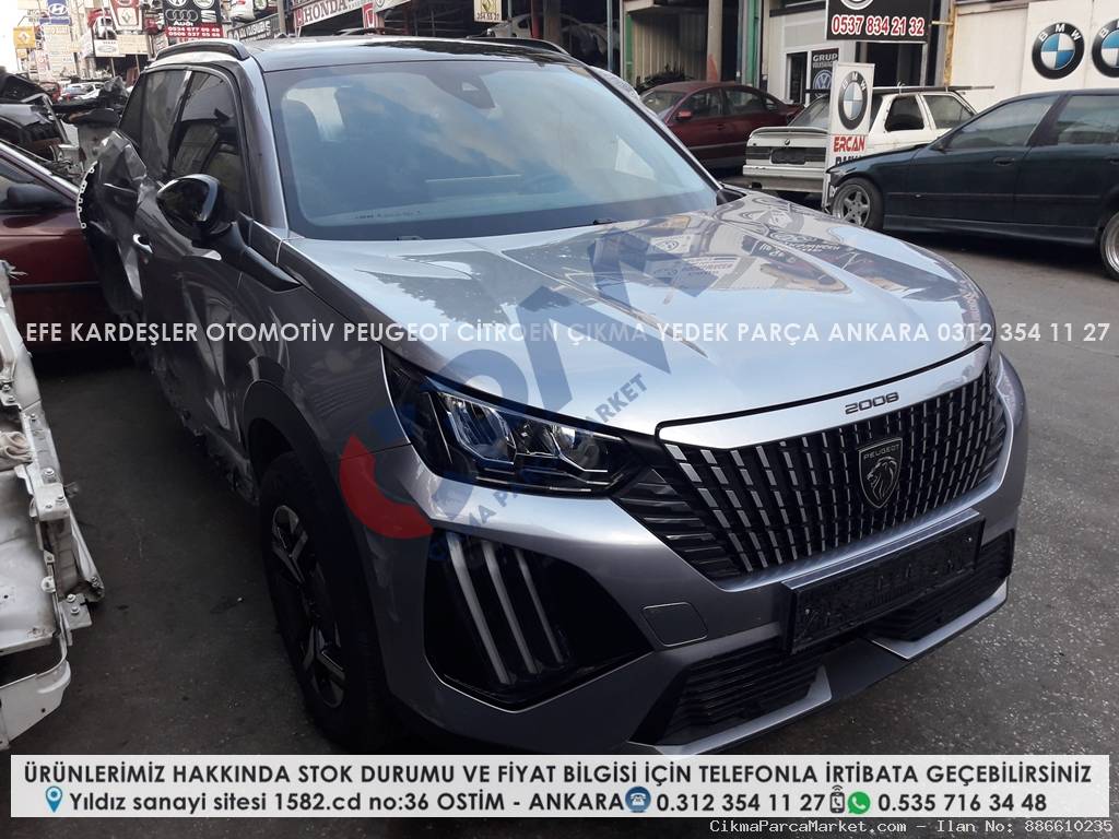 peugeot 2008 suv çıkma yedek parça ankara