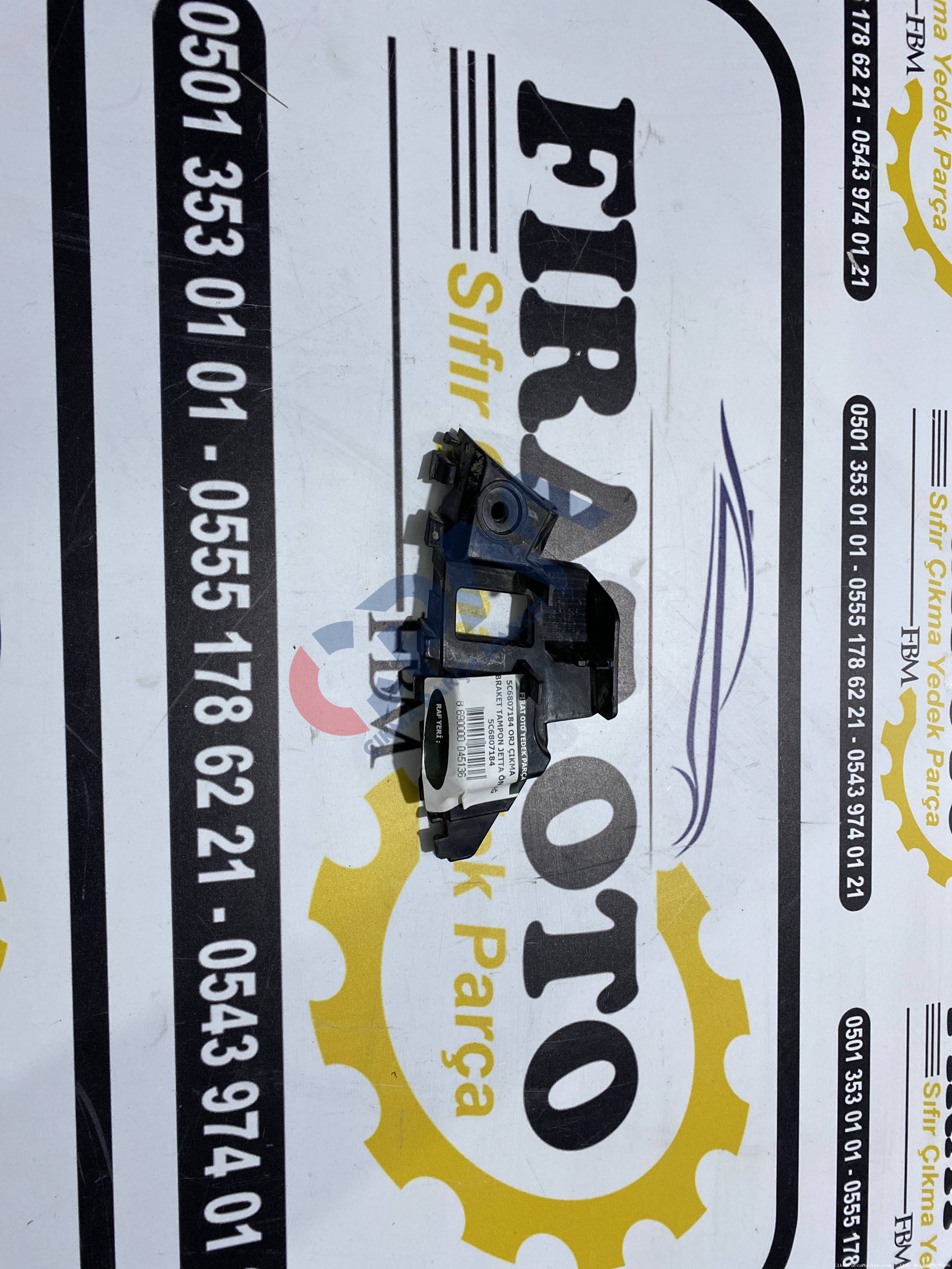 Volkswagen Jetta Sağ Ön Tampon Braketi 5C6807184