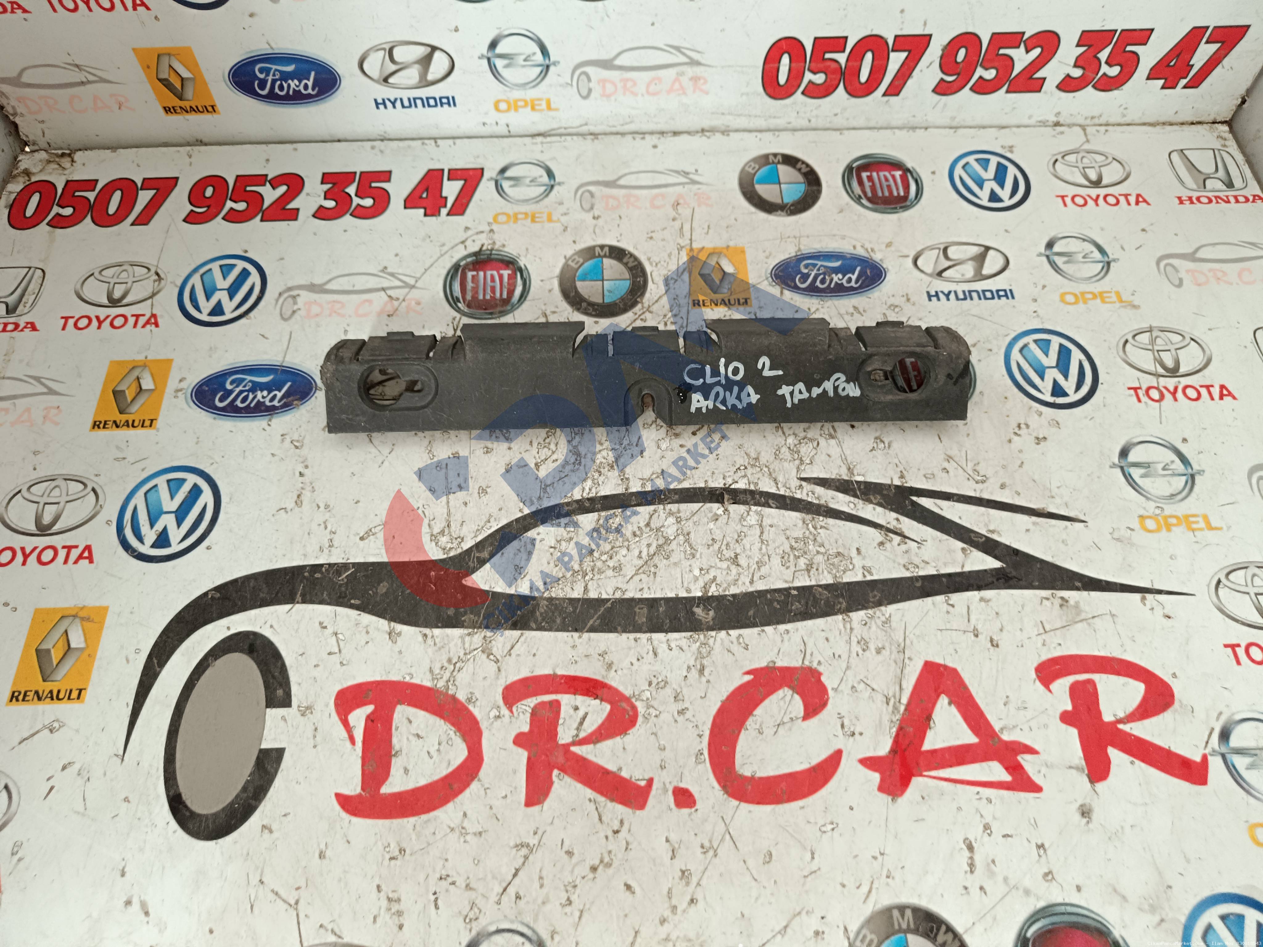 Renault Clio 2 Arka Tampon Braketi 7700433146