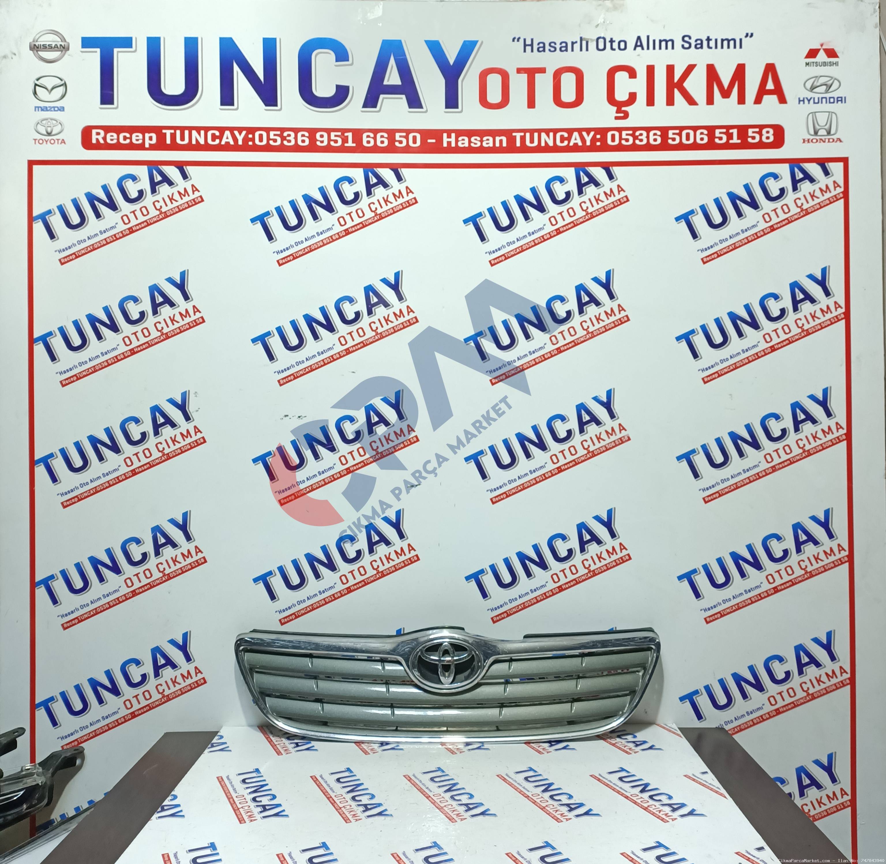 2004 2006 TOYOTA COROLLA ÖN PANJUR ÇIKMA  PARÇA ORJİNAL