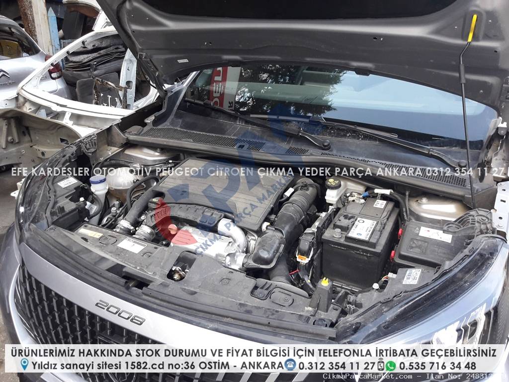 citroen c4 X çıkma 1.2 turbo benzinli 130hp euro6.4 motor