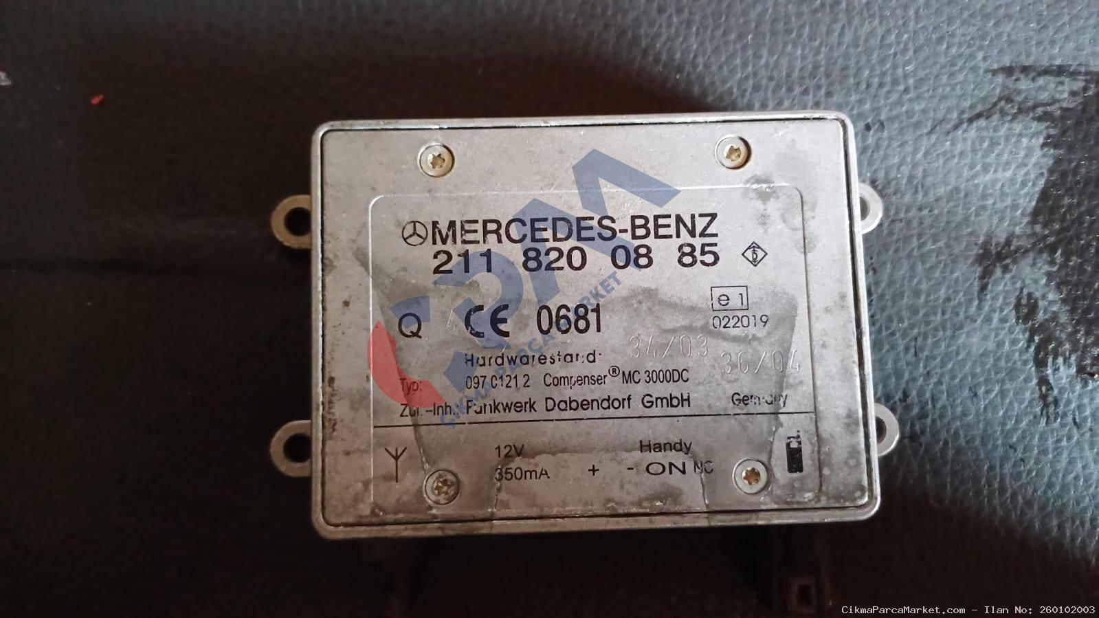 Mercedes W211 W203 anten güçlendirme modülü 2118200885