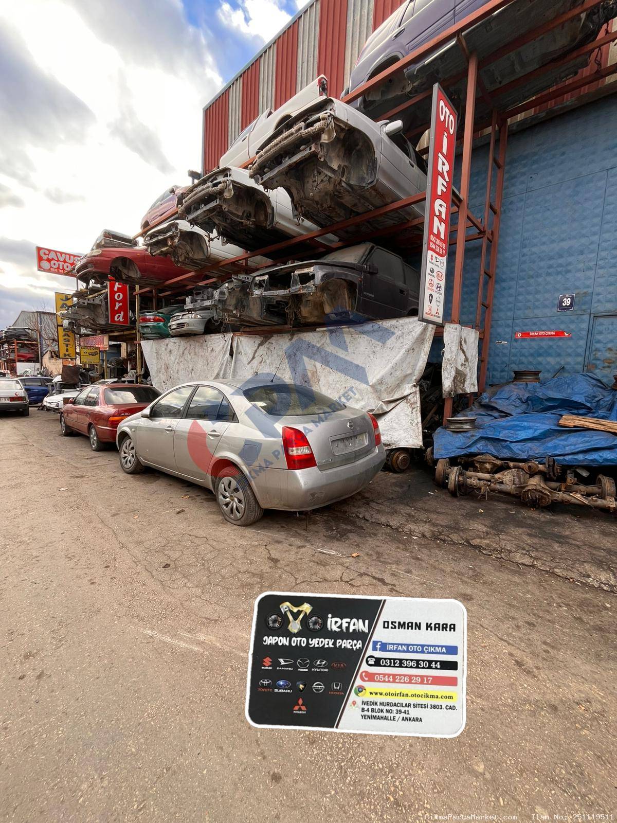 2003 2006 Nissan Primera Tekna Sol Ön Kapı