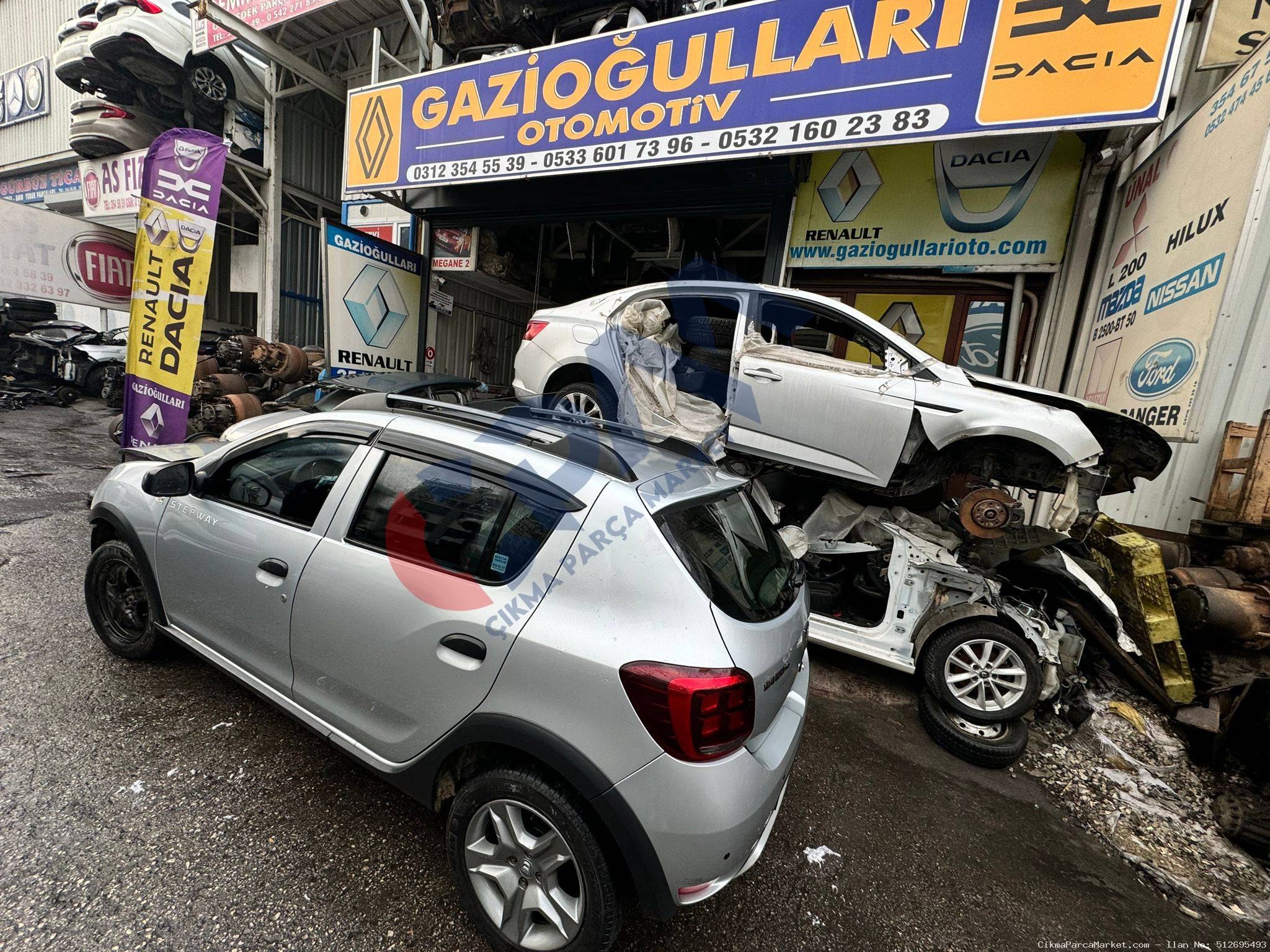 2013 2019 Dacia Sandero Stepway Çıkma Dingil