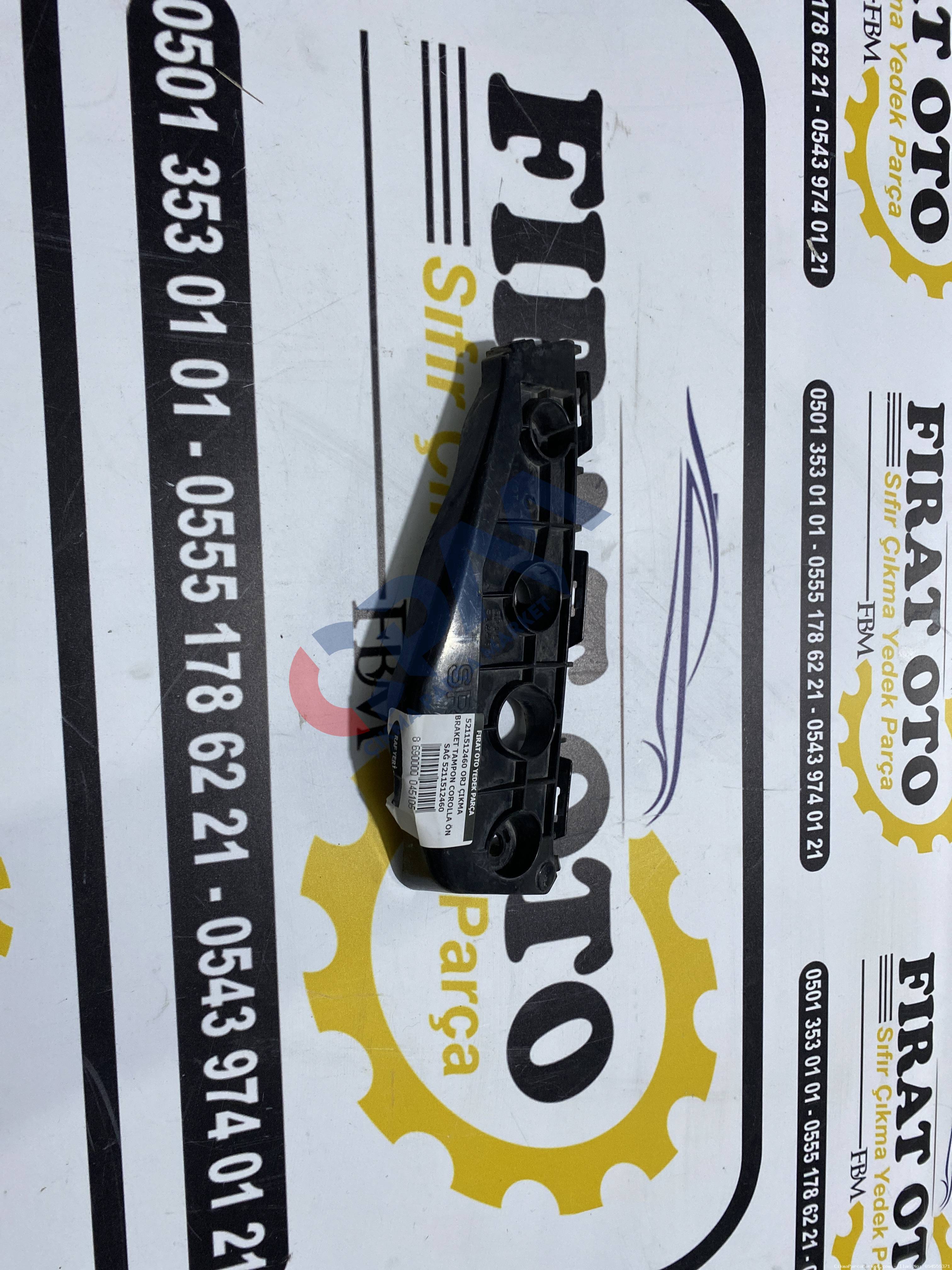 Toyota Corolla Sağ Ön Tampon Braketi 5211512460