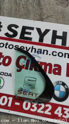 vw jetta sol arka kapı Kelebek camı (cam)