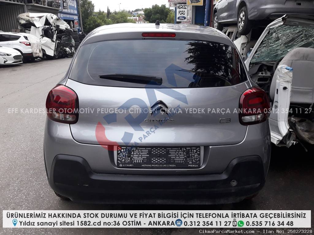 citroen c3 çıkma arka çamurluk panel komple