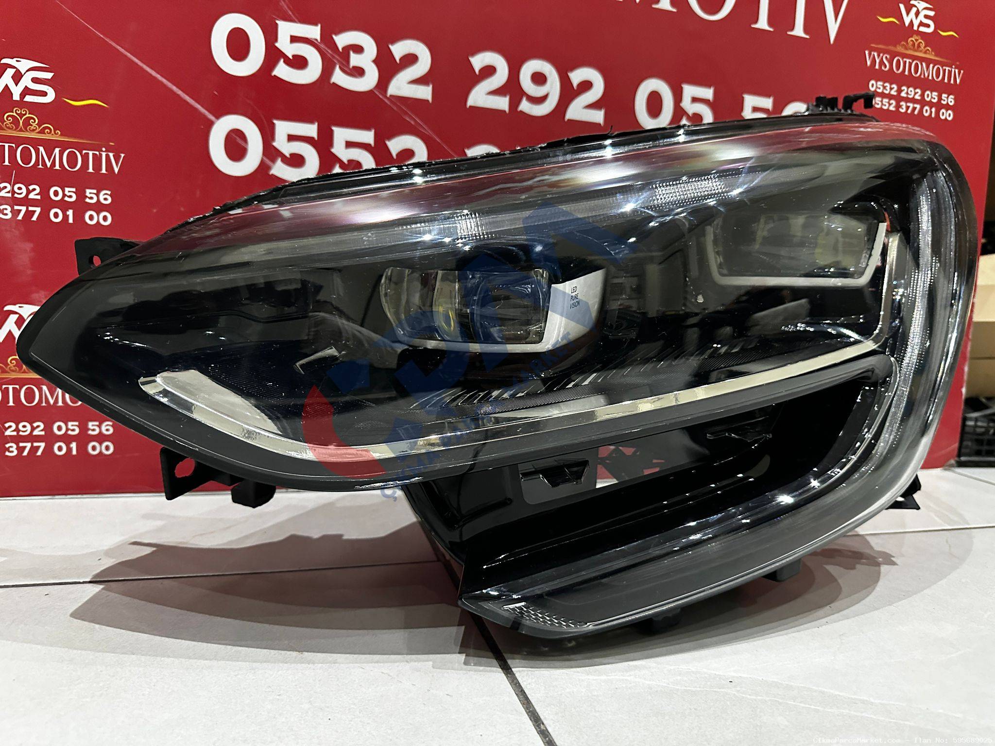 2016 2023 Renault Megane  4 Orjinal Çıkma Oem: Sol Ön Far 260601197R