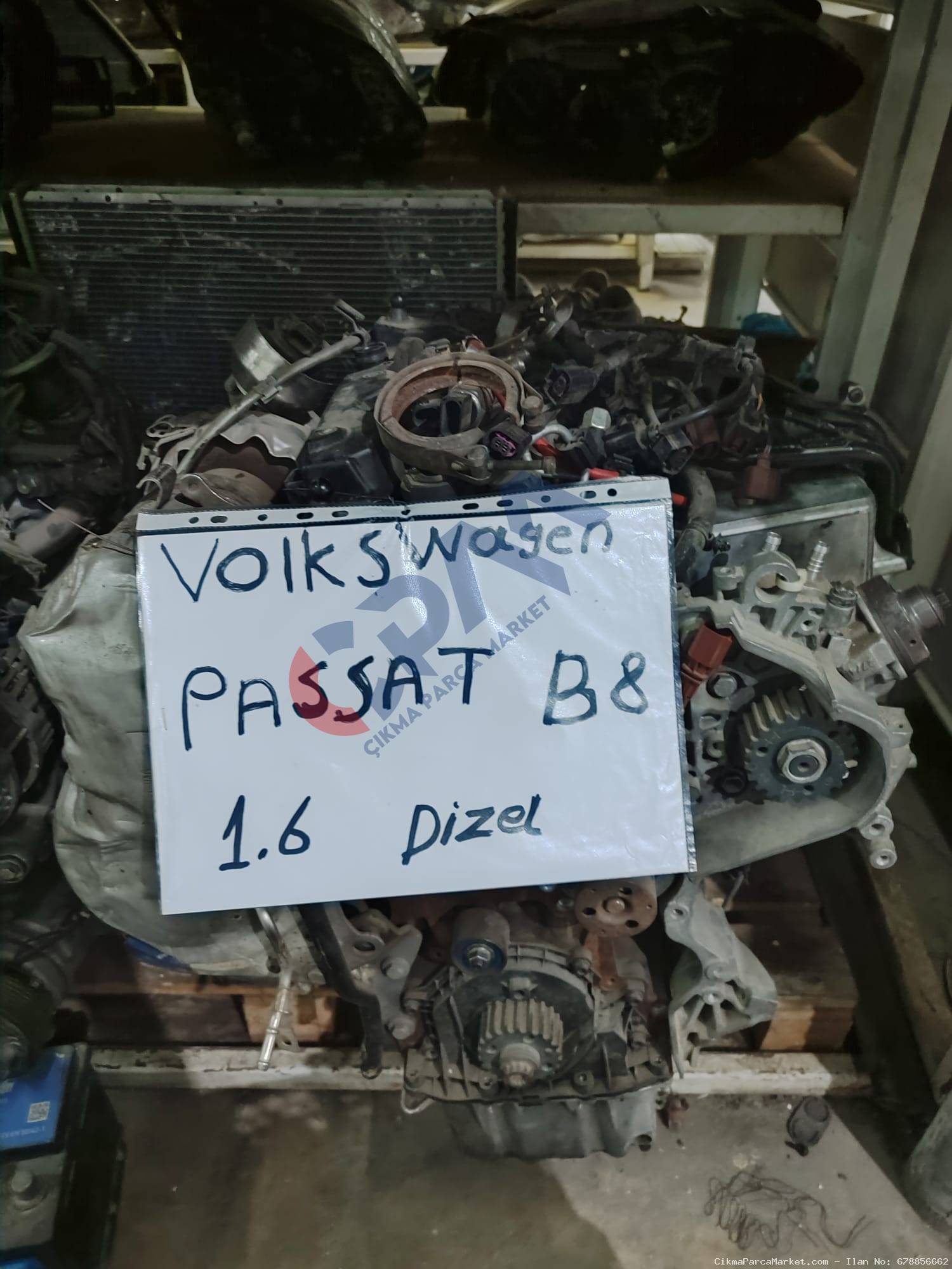 Volkswagen Passat B8  1.6 DİZEL  Komple Motor