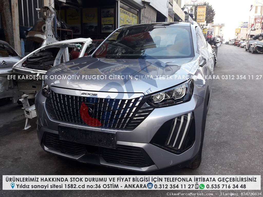 peugeot 2008 çıkma orijinal komple ön parçaları