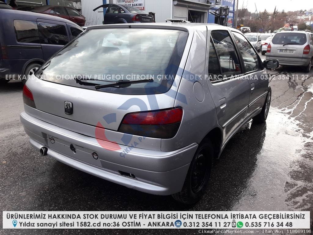 peugeot 306 hatcback çıkma komple dolu arka