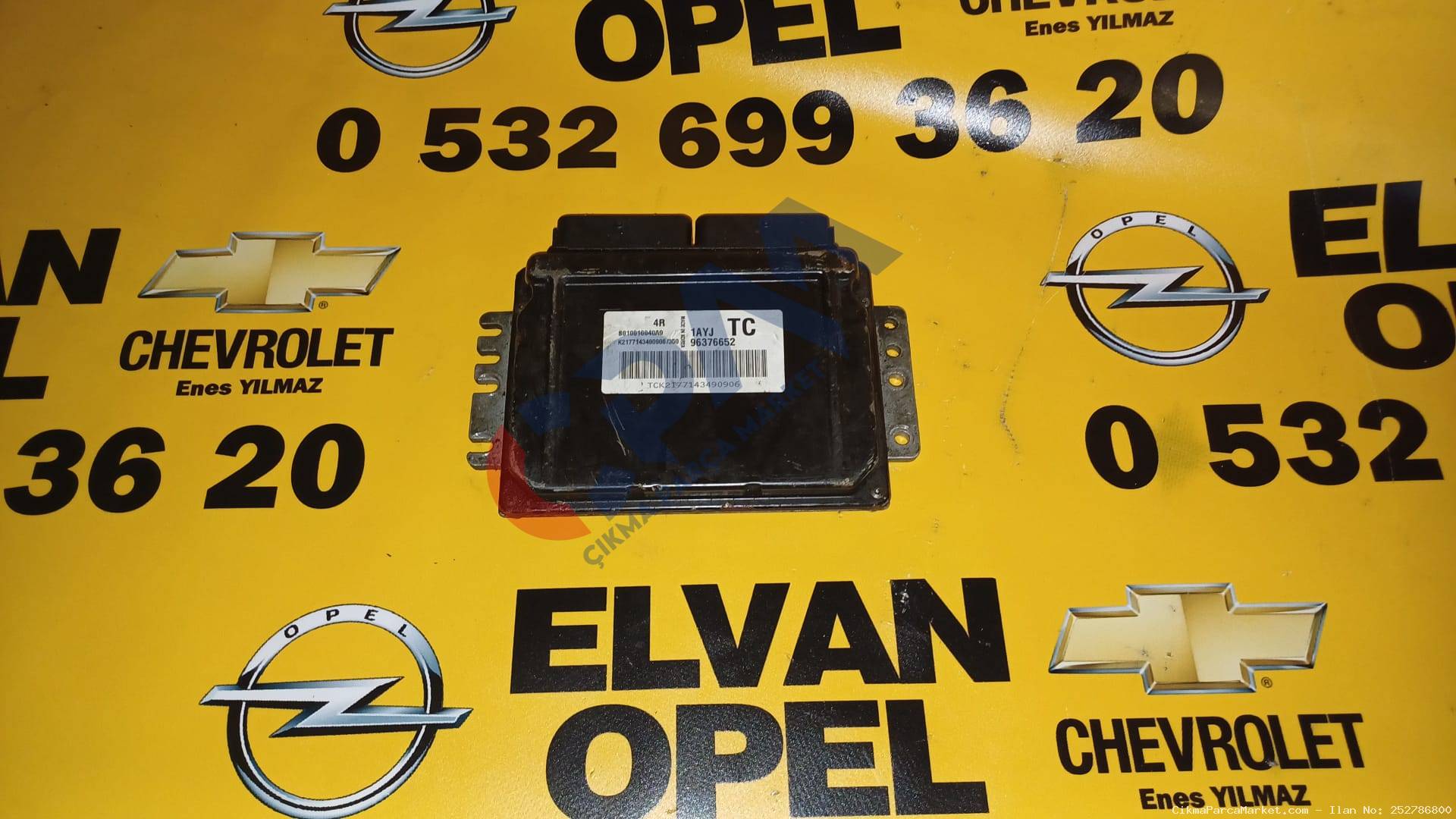 2004 2010 Chevrolet Kalos 1.2 8 V Çıkma Motor Beyni 96376652