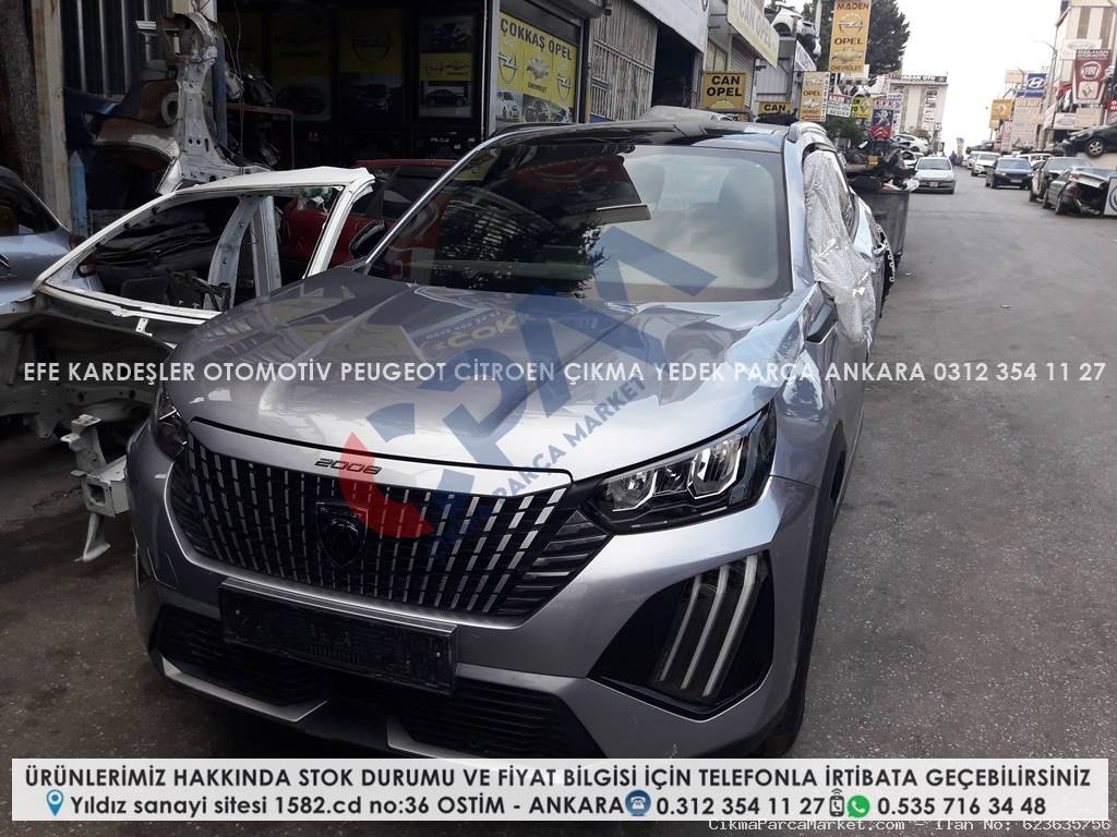 peugeot 2008 suv çıkma sunrooflu kesme dolu tavan