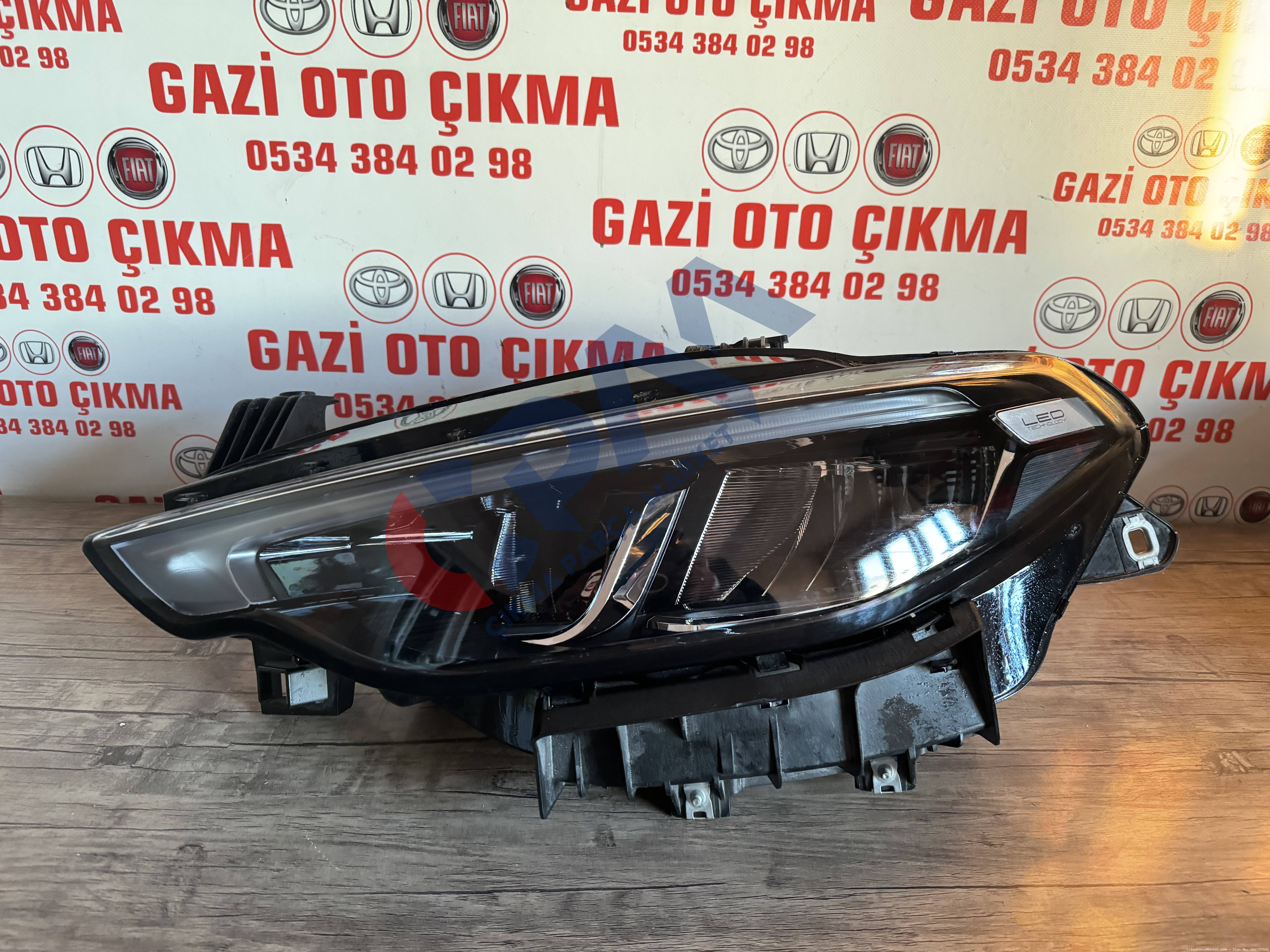 2021 2024 Fiat Egea Orjinal Çıkma Full Led Sol Ön Far