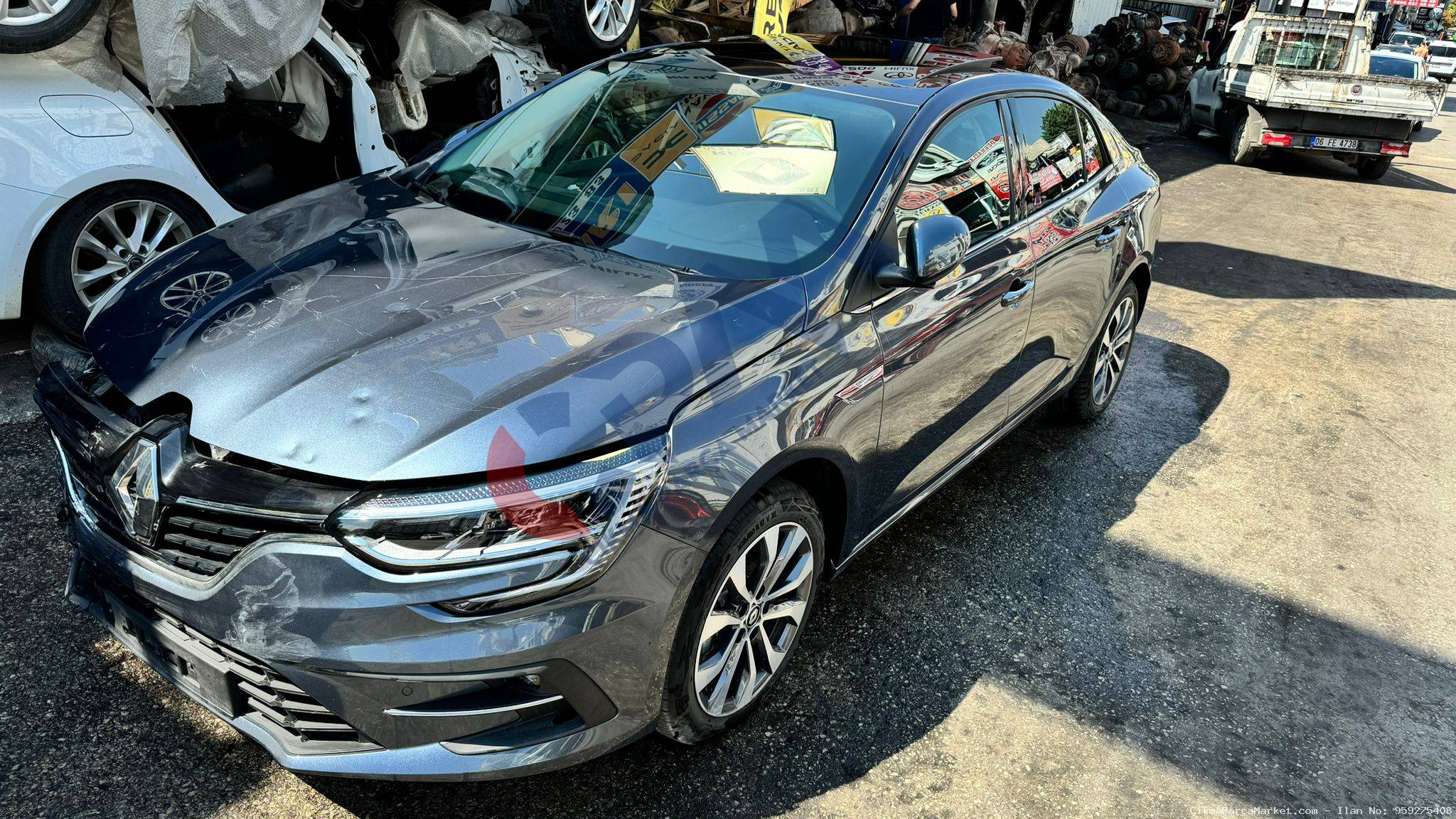 Renault Megane 4 Çıkma Kesme Cam Tavan (Titanyum Gri)