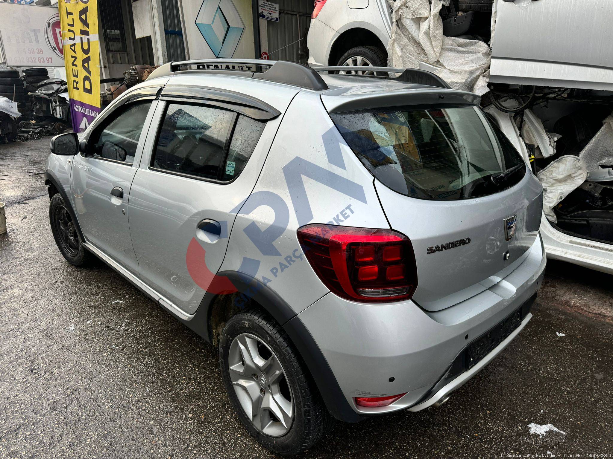 2013 2020 Dacia Sandero Stepway Çıkme Kesme Tavan Arka