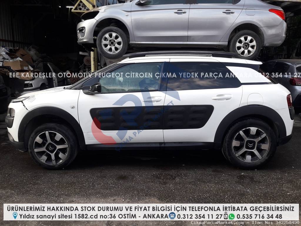 citroen c4 cactus çıkma sol arka dolu kapı