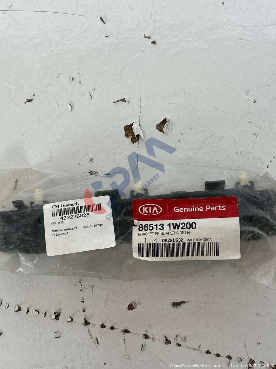 2012 2017 Kia Rio Tampon Bağlantı Braketi 86513 1W200