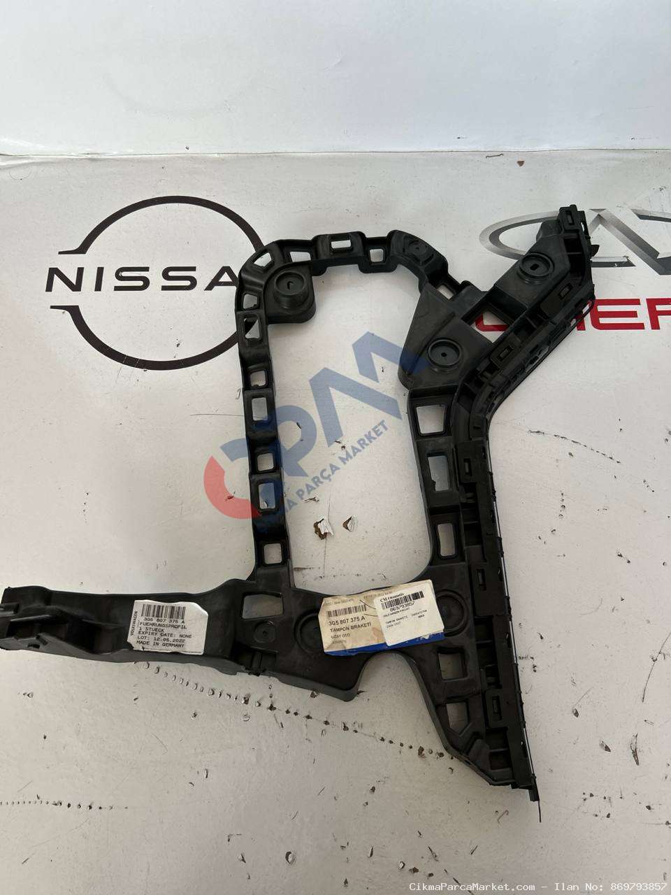 2014 2017 Volkswagen Passat Arka Tampon Braketi 3G5807375A