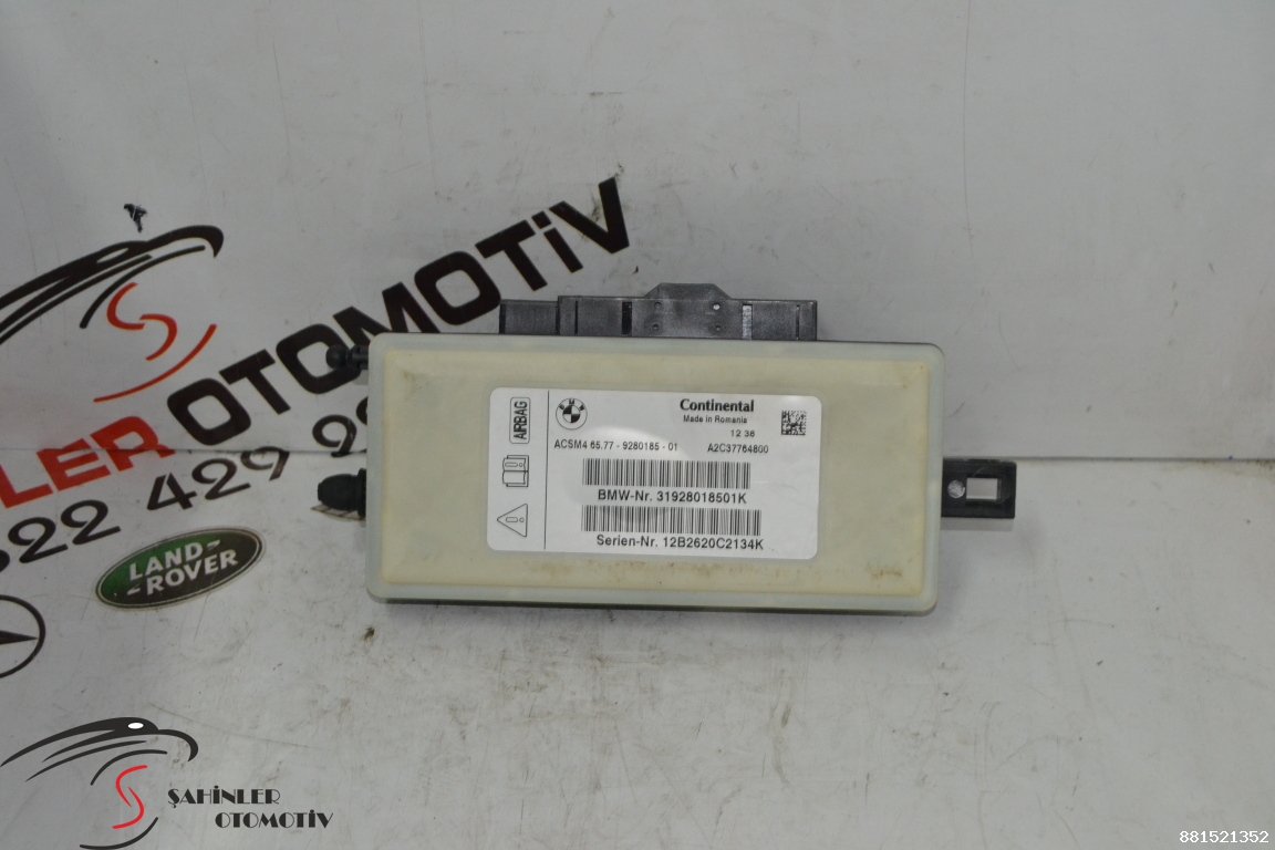 2011  BMW 5 Serisi F10 Airbag Beyni 6577928018501