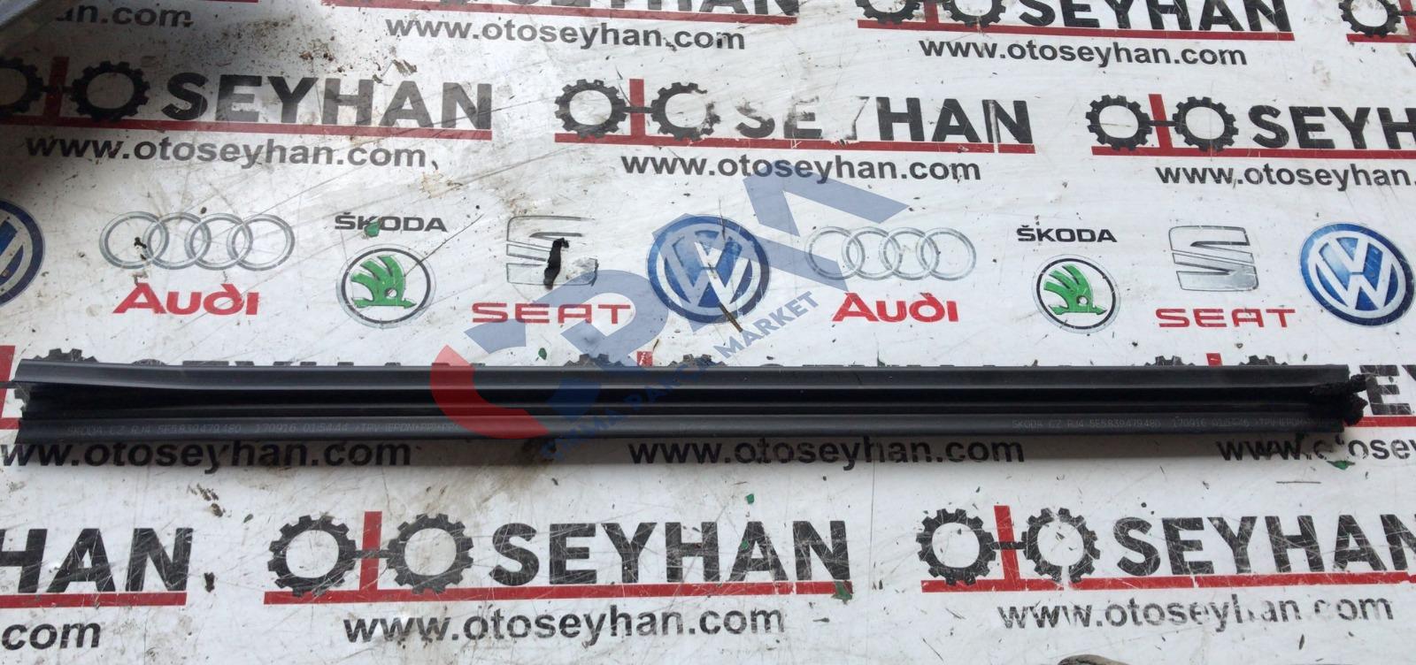 1Z5839479B skoda octavia 05 arka kapı iç cam sıyırıcı fitil 1Z5839479B