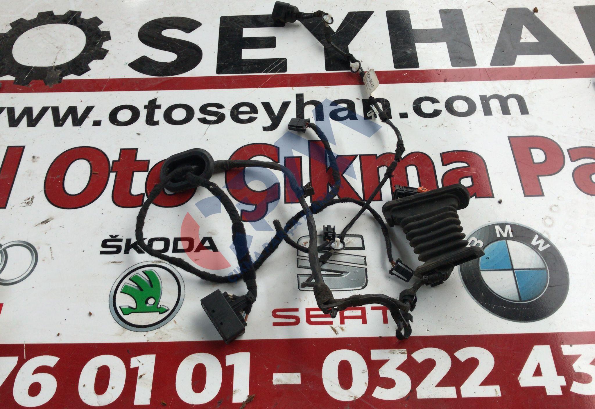 1K5694AD Volkswagen Jetta 2005 2010 sağ arka kapı tesisatı