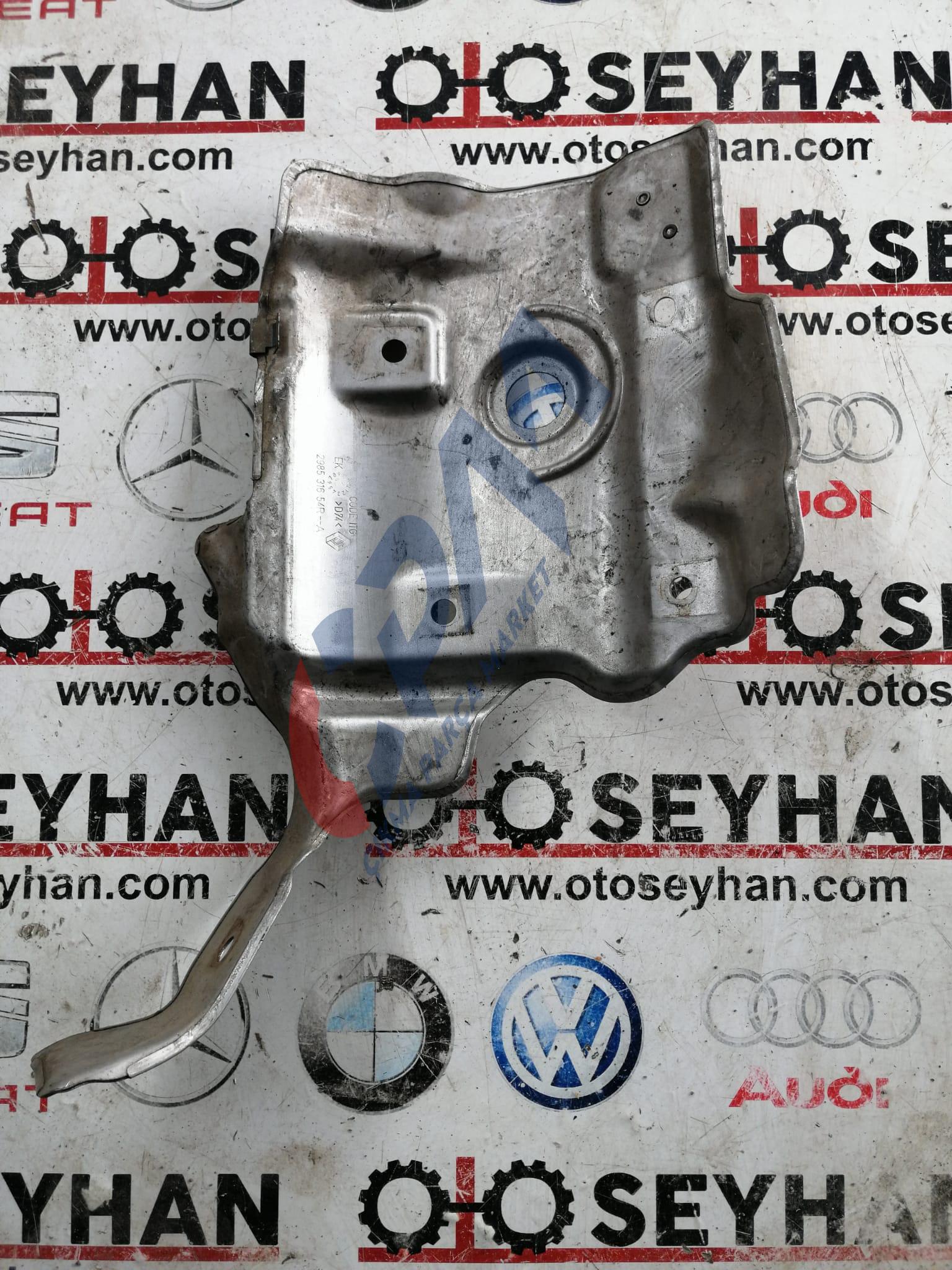 298531654R Renault fluence megane 3 symbol 1.5 dci katalizör ısı kalkanı