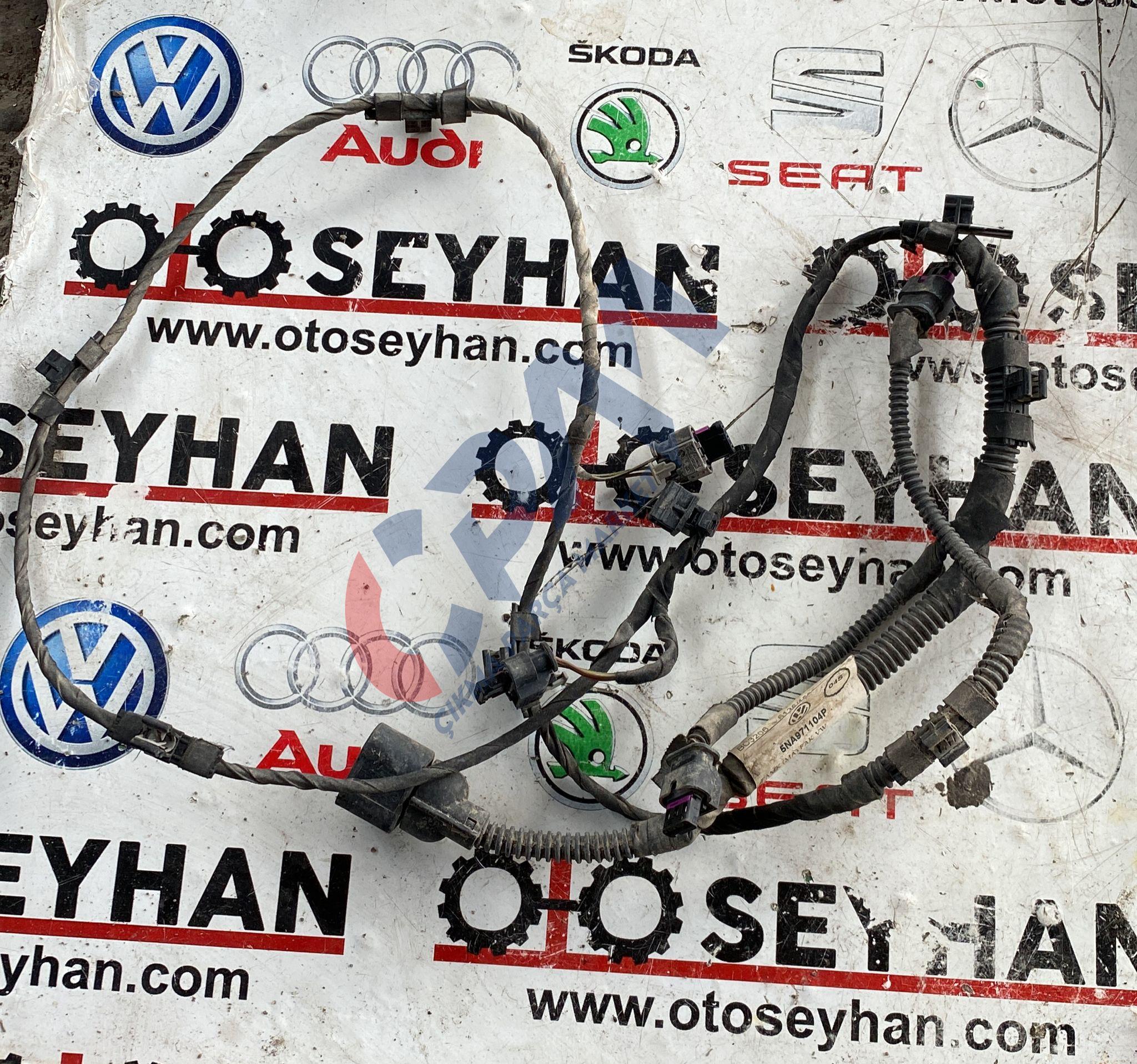 5NA971104P volkswagen tiguan 2017 arka tampon park sensörü tesisatı