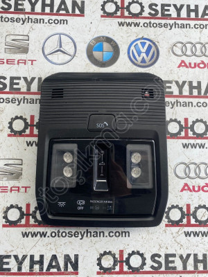 5H0959569H volkswagen golf 8 R LİNE ön tavan lambası siyah renk