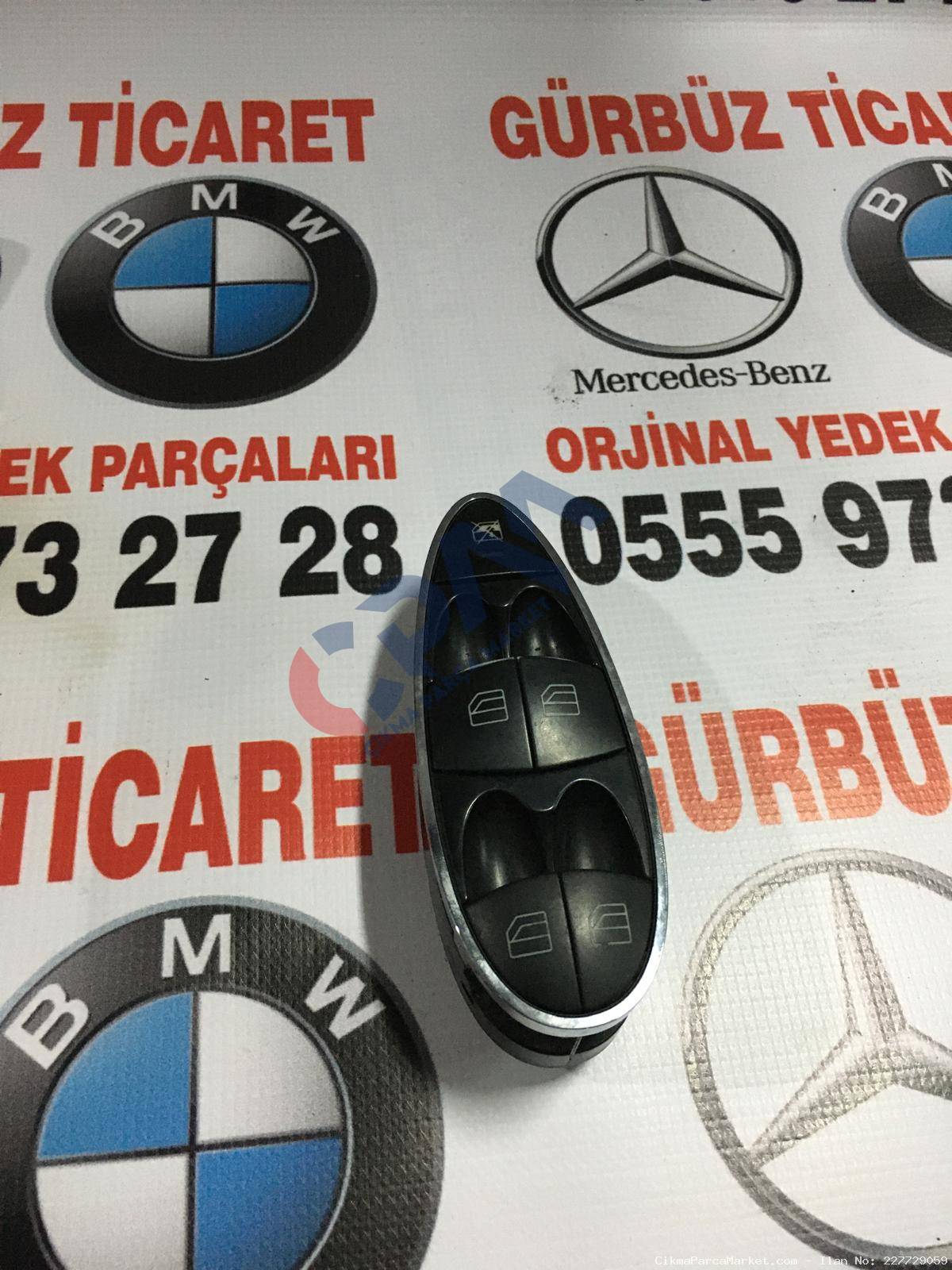 MERCEDES W211 KASA CAM DÜĞMESİ