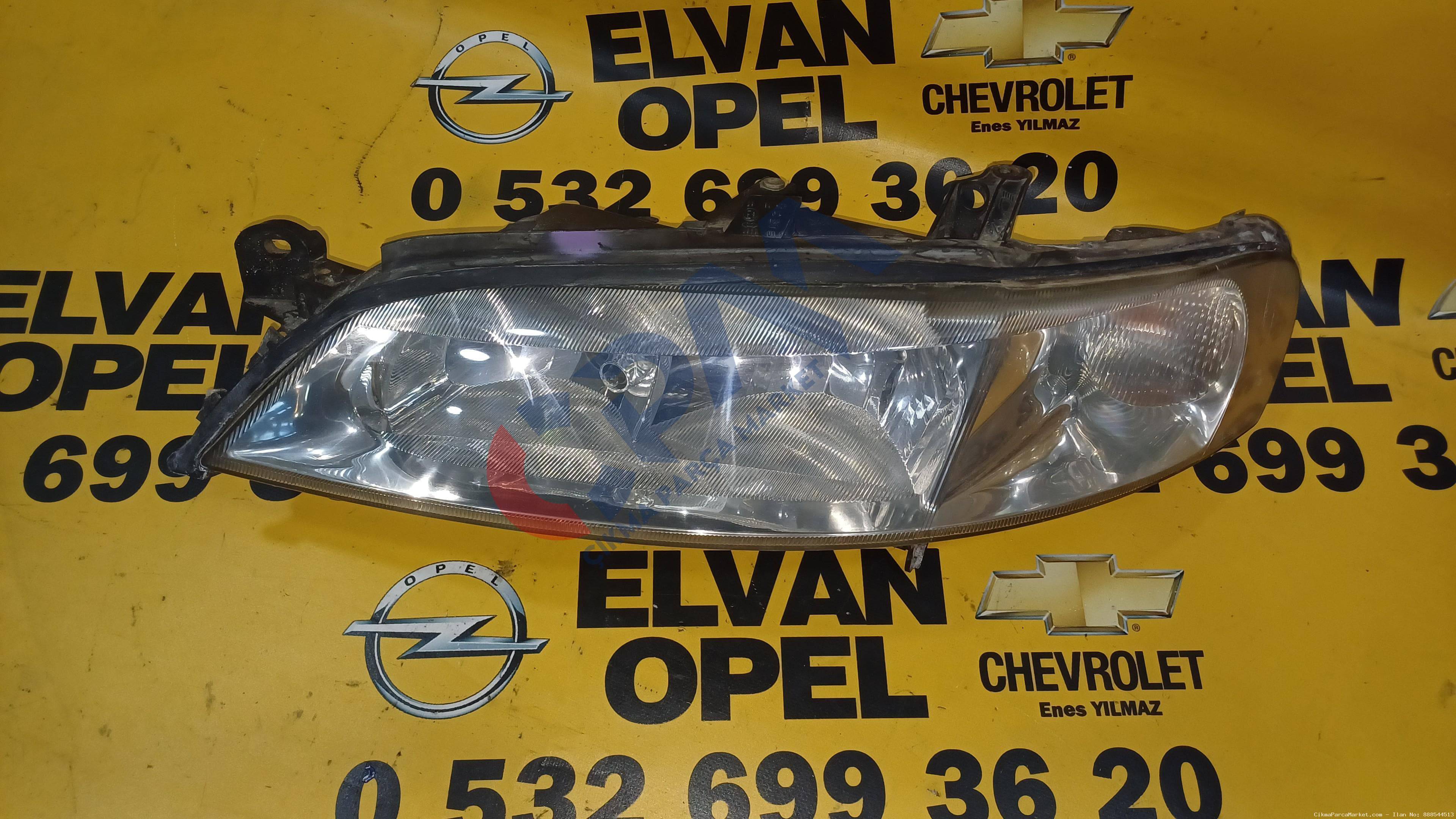 1999 2001 Opel Vectra B Makyajlı Sol Far 90586844